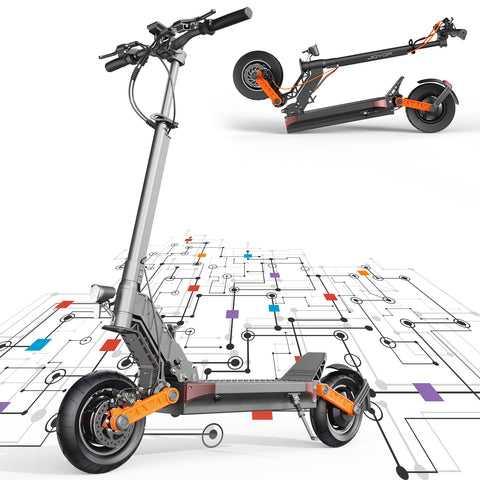 Discover the Joyor S10-S electric scooter - designed for adventure seekers. With a powerful 60V 2000W motor, this all-terrain scooter can conquer any surface. Enjoy 