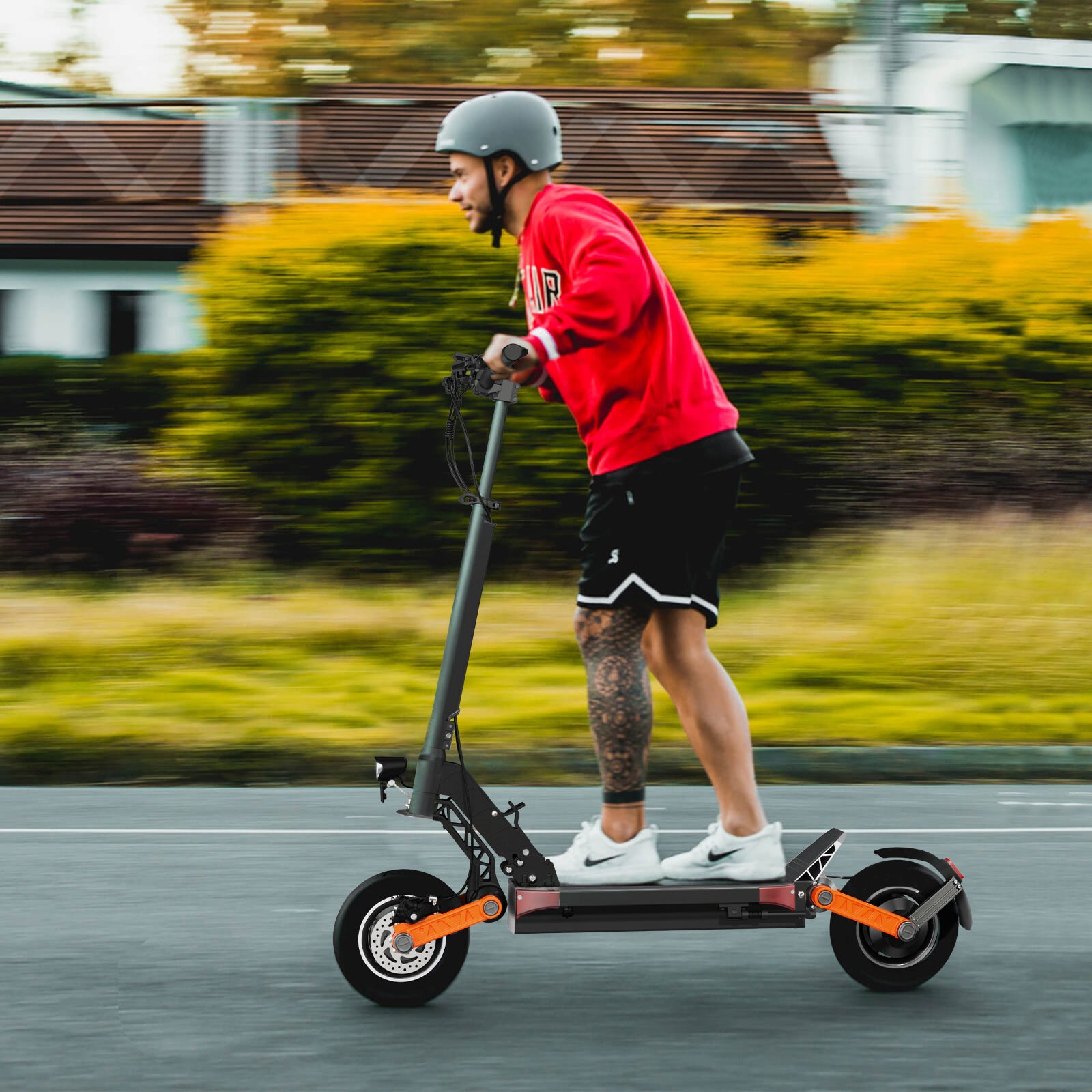 Discover the Joyor S10-S electric scooter - designed for adventure seekers. With a powerful 60V 2000W motor, this all-terrain scooter can conquer any surface. Enjoy 